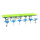 Rectangular Mobile Folding Table with 12 Seats